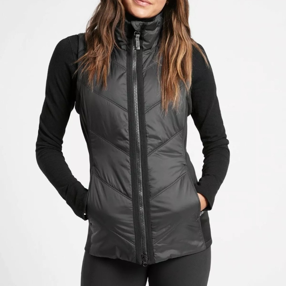 Athleta black running vest